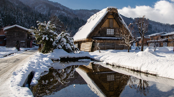 Japan traditional house in Shirakawa-Go